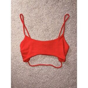 Better Be Red Strappy super Cropped Top Women’s Size M Y2K Cutout Cami